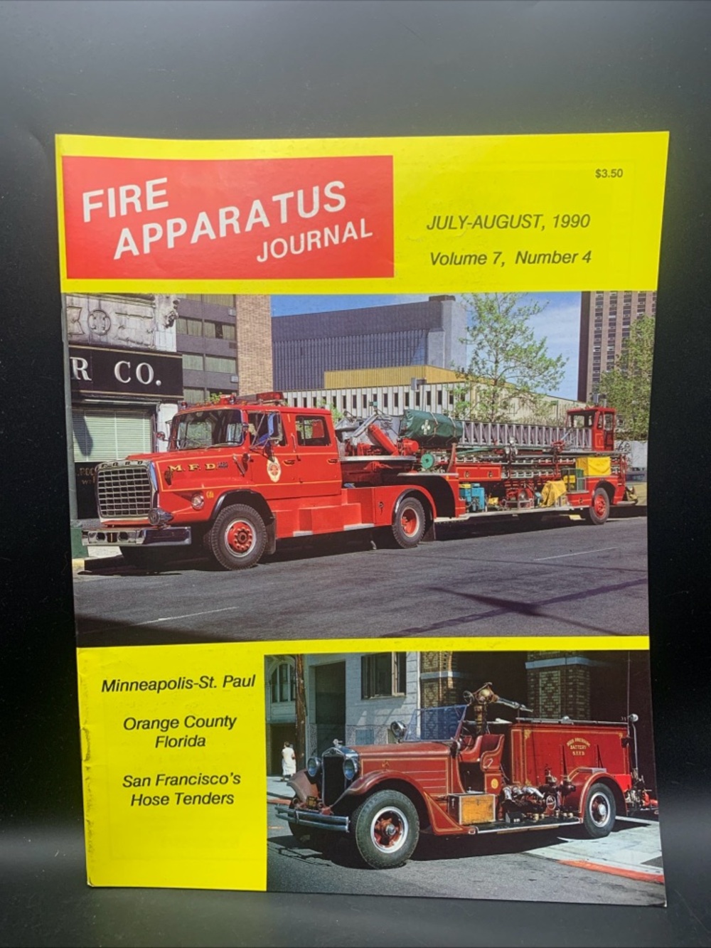 Fire Apparatus Journal July August 1990 Vol 7 Number 4 Orange County San Fran
